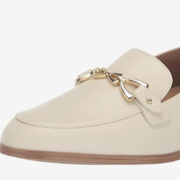 NEW Naturalizer Womens Gala Classic Leather Slip on Loafer Sz 6.5 satin pearl
