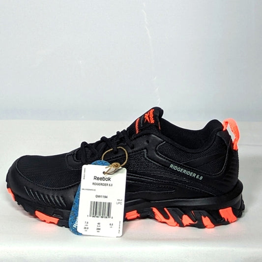 NEW Reebok Men S Ridgerider 6 Shoes Sz 7.5 black/pink