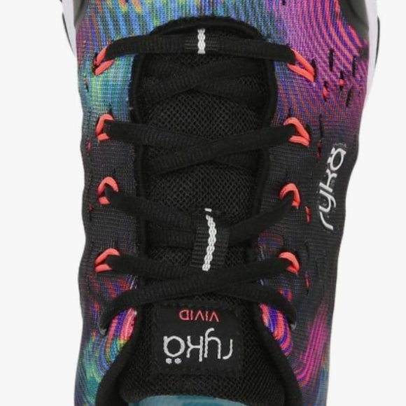 NEW Ryka Womens Vida RZX Oxford black tie-dye Sz 7