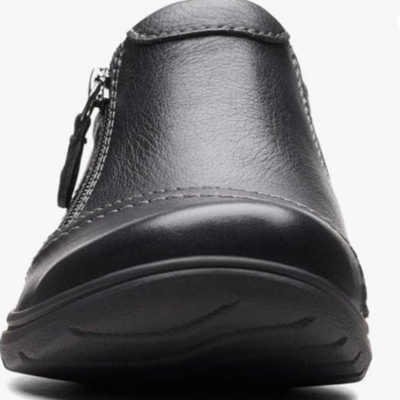 NEW Clarks Womens Carleigh Ray Leather Oxford Sz 6 wide black