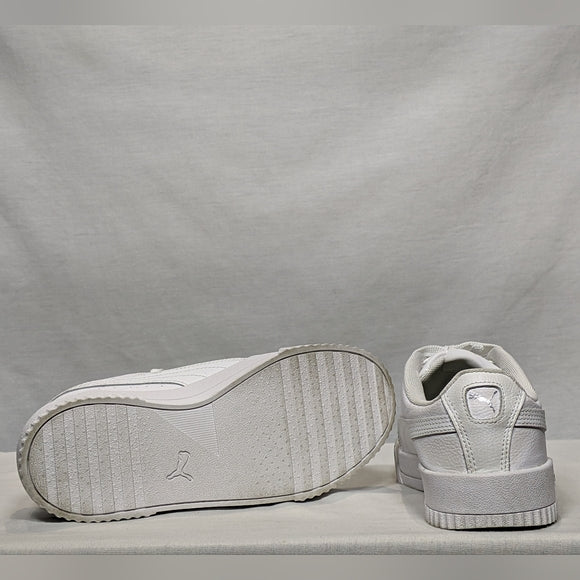 NEW PUMA Womens Carina Leather Sneaker 5 White