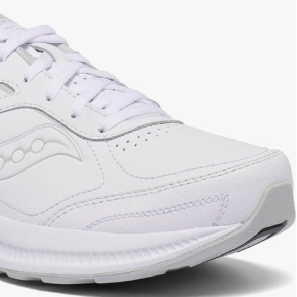 NEW Saucony Womens Leather Omni Walker 3 Shoe Sz 10.5 white