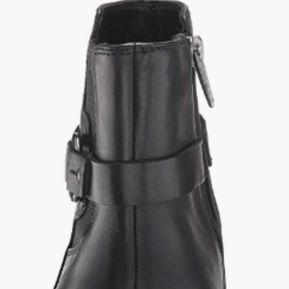 NEW Clarks Womens Leather Un Damson Mid Ankle Boot Sz 10 black