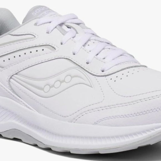 NEW Saucony Womens Leather Omni Walker 3 Shoe Sz 10.5 white