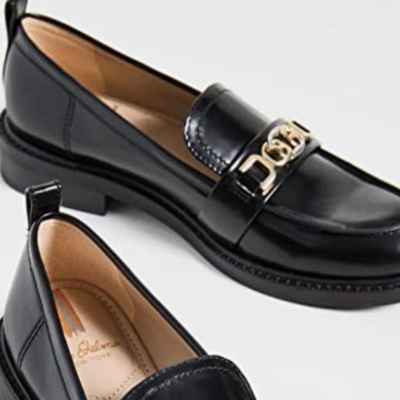 NEW Sam Edelman Womens Leather Christy Loafer Sz 8 black