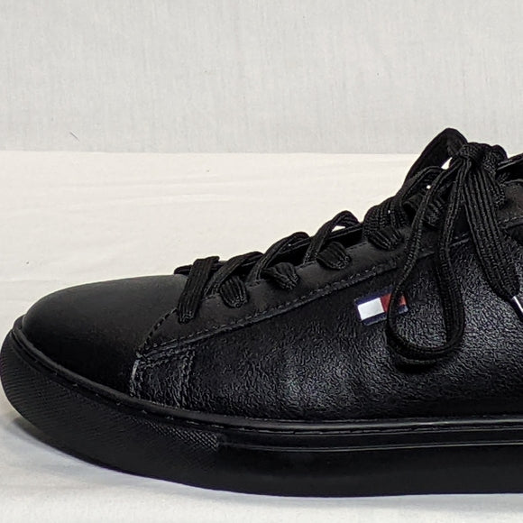 NEW Tommy Hilfiger Mens Brecon Cup Sole Sneaker Black Sz 8.5 black