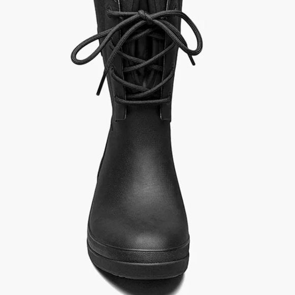 NEW Bogs Womens Waterproof Lace Up Snow/Rain Boots rated -25°C Sz 12 black