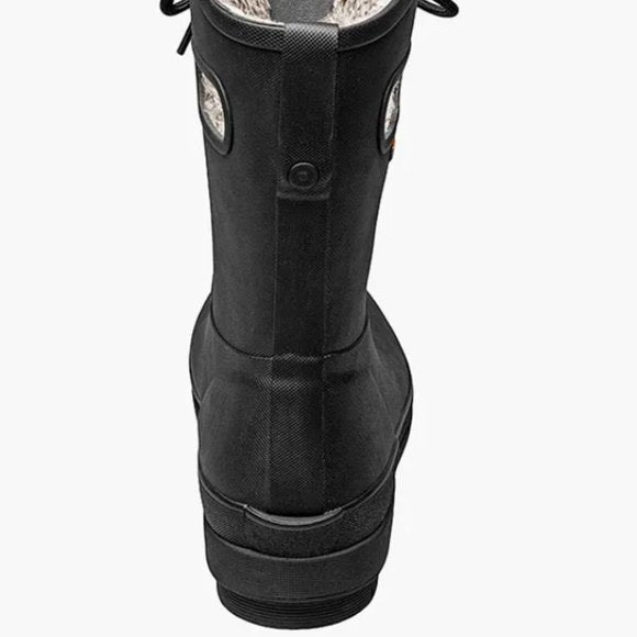 NEW Bogs Womens Waterproof Lace Up Snow/Rain Boots rated -25°C Sz 12 black