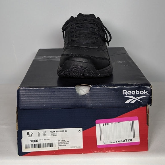 NEW Reebok Womens Work N Cushion 4.0 Walking Shoe sz 8.5 black