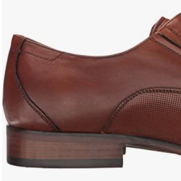 NEW Aldo Mens Oliliria Leather Dress Shoe Uniform Stunning Sz 7.5 CognacBrown