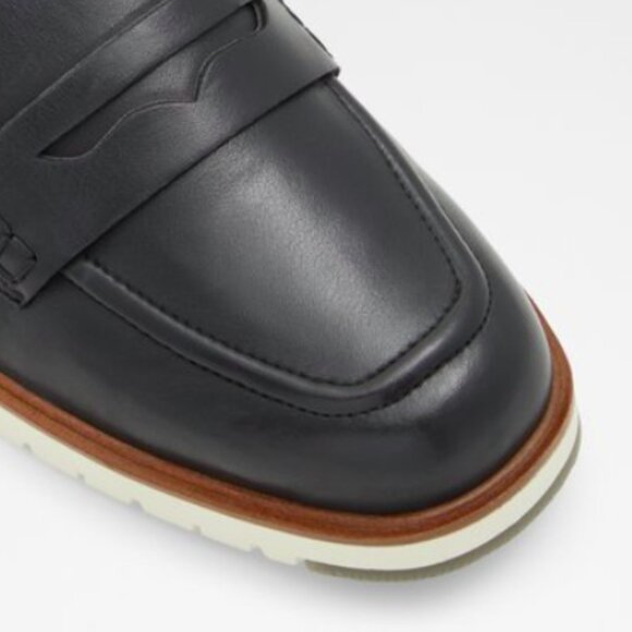 NEW Aldo Womens Ibreda Leather Lug Sole Loafer Sz 9 black