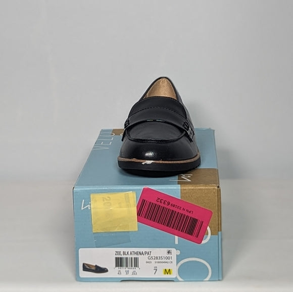 NEW Life Stride Zee Black Leather Athena Loafer Sz 7 black