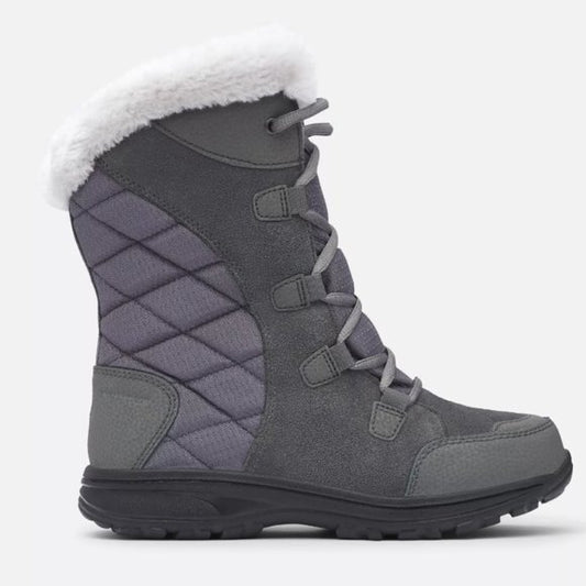 NEW Columbia Women’s Ice Maiden™ II Waterproof Leather Boot Size 10 Grey