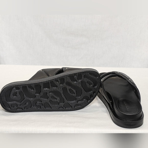 NEW Aerosoles Womens Lina Slide Sandal Sz 6 black Cool pattern