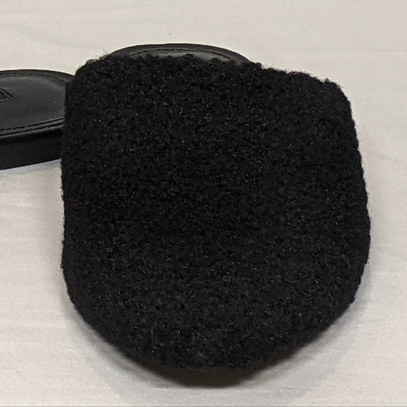 Nine West Womens Furzy 2 Pointy Toe Mules Slipper Slide sz 9.5 black SEXY!