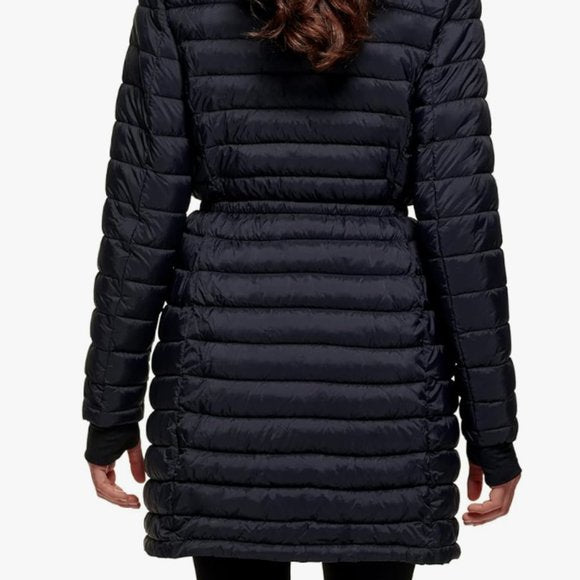 NEW DKNY Womens Comfort Soft Packable Puffer Outwear Jacket Sz L black