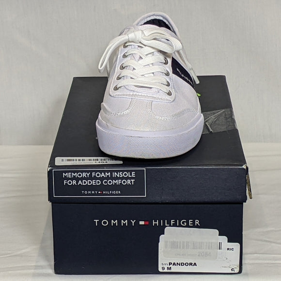 NEW Tommy Hilfiger Mens Pandora Casual Comfort Canvas Shoe Sz 12 white