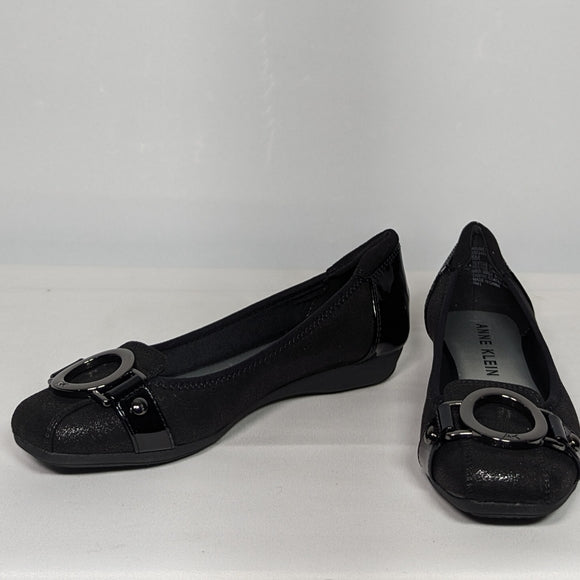 NEW Anne Klein Womens Umeko Ballet Flat Sz 5 black