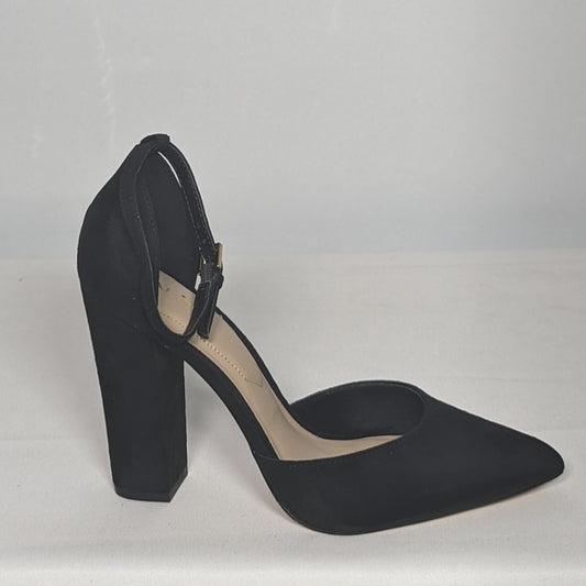 NEW Aldo Womens Nicholes Block Heel Pump 7 black