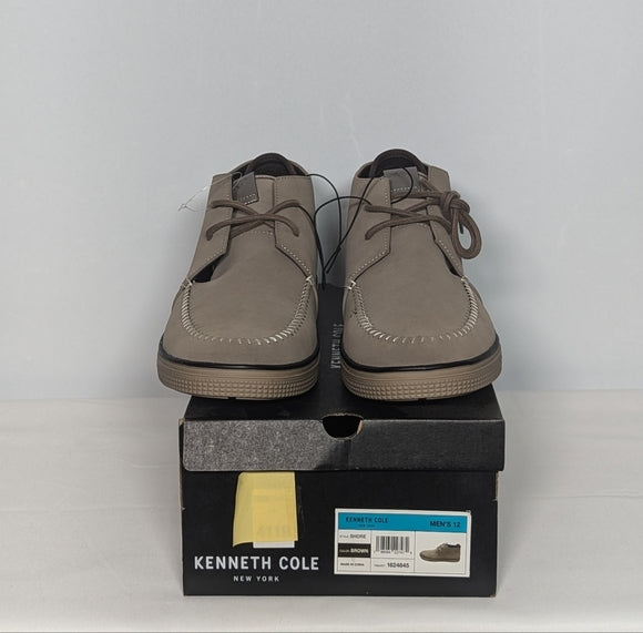 NEW Kenneth Cole Mens Suede Shore Chukka Sz 12 brown
