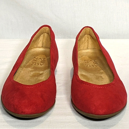 NEW Naturalizer Womens Vivienne Ballet Flat Red Sz 7.5 Very Comfortable