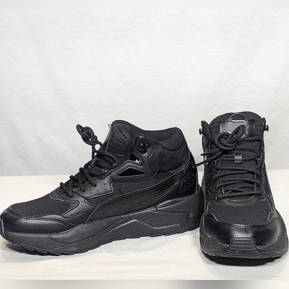 NEW Puma Mens X-ray Speed Mid Winter Sneaker Sz 9.5 black