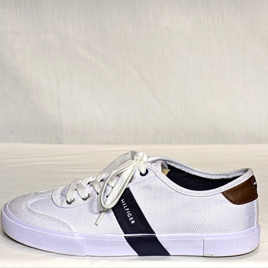 NEW Tommy Hilfiger Mens Pandora Casual Comfort Canvas Shoe Sz 12 white