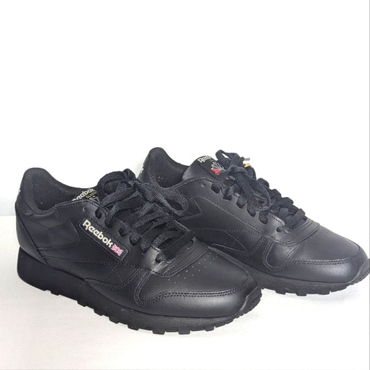NEW Reebok Womens Classic Leather shoes Sz 8.5 black