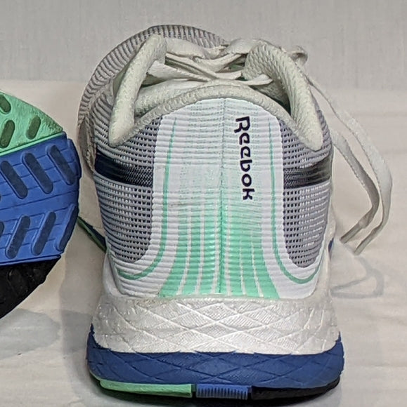 NEW Reebok Mens Floatride Energy 3.0 Running Shoe Sz 9.5 white/blue/teal
