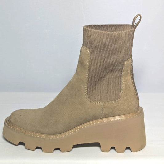 NEW Dolce Vita womens Hoven H2o Fashion Boot mushroom suede Sz 9