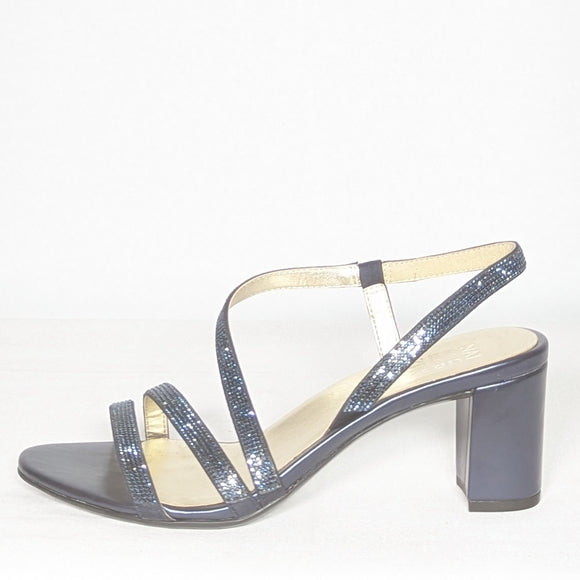 NEW Naturalizer Womens Vanessa Heeled Sandals Sz 9 french navy