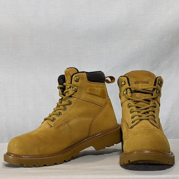 NEW Wolverine Mens Leather Floorhand 6 Inch Waterproof Steel Toe Work Boot Sz 7