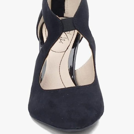 NEW Life Stride Womens Giovanna Pump Sz 6.5 wide blue