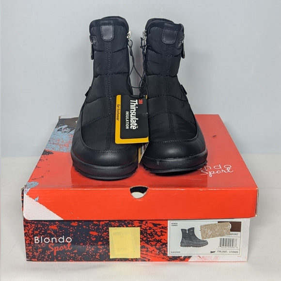 NEW Blondo Sport Pyper Winter Waterproof Zipper Boot Sz 9 black