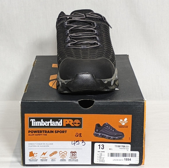 NEW Timberland Mens Powertrain Sport Alloy Toe EH Powertrain Sport AL 9.5 wide
