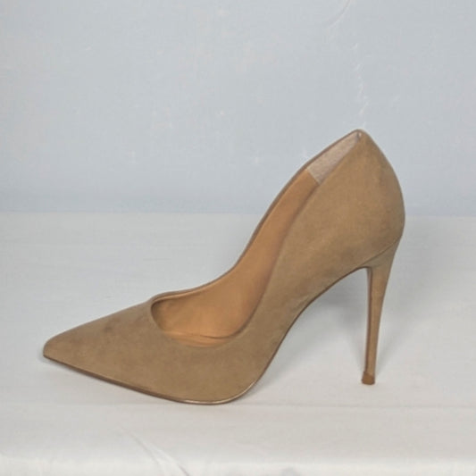 Steve Madden Womens Daisie Suede Pump Sz 8 tan Store Model