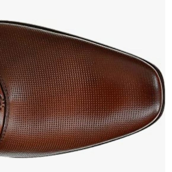 NEW Aldo Mens Oliliria Leather Dress Shoe Uniform Stunning Sz 7.5 CognacBrown