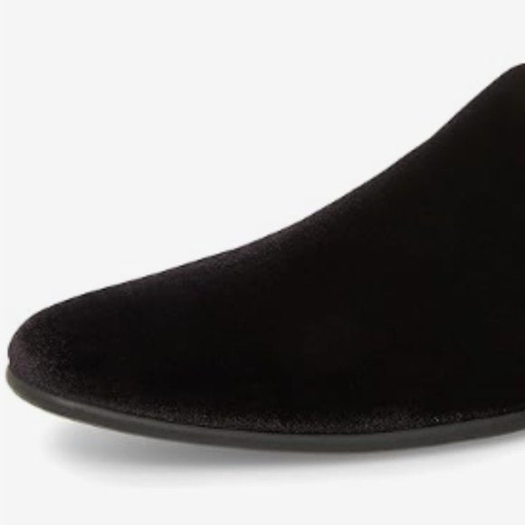 NEW Steve Madden Mens Laight Loafer Smoking Slipper Black Velvet Sz 9