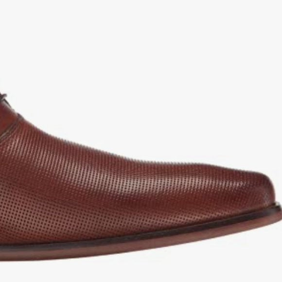 NEW Aldo Mens Oliliria Leather Dress Shoe Uniform Stunning Sz 7.5 CognacBrown