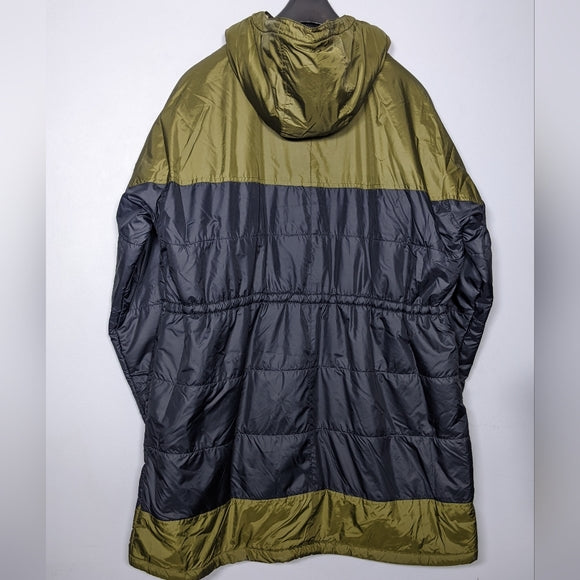 NEW Columbia Womens Flash Challenger Sherpa Lined Long Jacket XXL blue/green