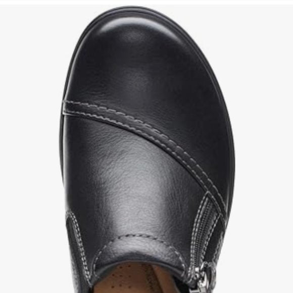 NEW Clarks Womens Carleigh Ray Leather Oxford Sz 6 wide black
