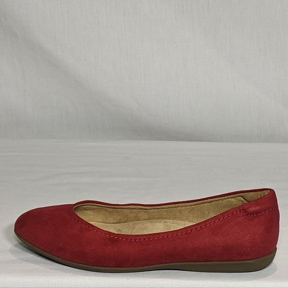 NEW Naturalizer Womens Vivienne Ballet Flat Red Sz 7.5 Very Comfortable
