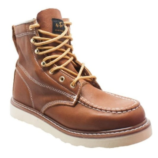 NEW Ad Tec Mens Leather 6" Moc Toe Full Ankle Boot Oil Resistant High Quality Sz 11.5