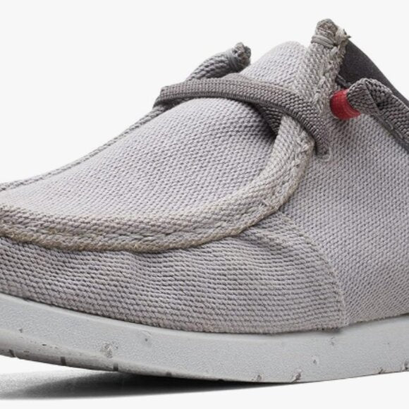 NEW Clarks Mens Shacrelite Moc Oxford grey Sz 8.5 wide
