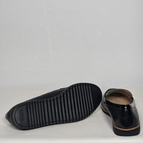 NEW Life Stride Zee Black Leather Athena Loafer Sz 7 black