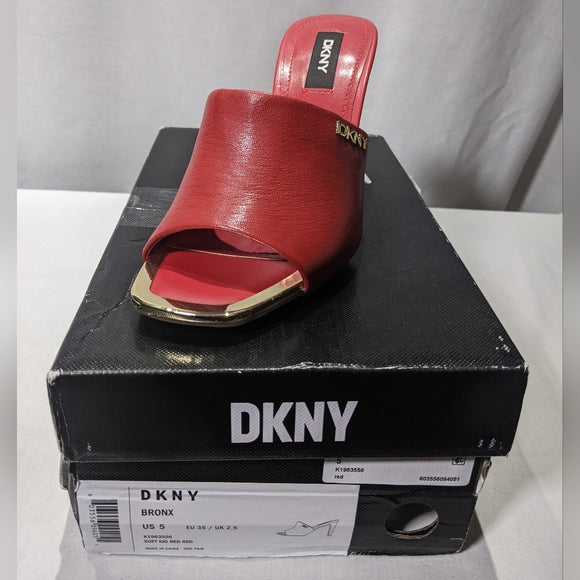 NEW DKNY Bronx Dress Sandal Crimson Red Sz 5