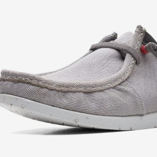 NEW Clarks Mens Shacrelite Moc Oxford grey Sz 8.5 wide