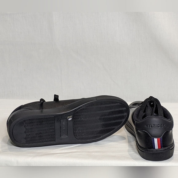 NEW Tommy Hilfiger Mens Brecon Cup Sole Sneaker Black Sz 8.5 black