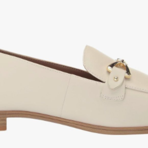 NEW Naturalizer Womens Gala Classic Leather Slip on Loafer Sz 6.5 satin pearl