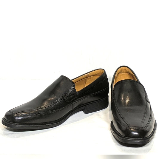 NEW Clarks Mens Oxfords Leather Loafers Sz 7 black